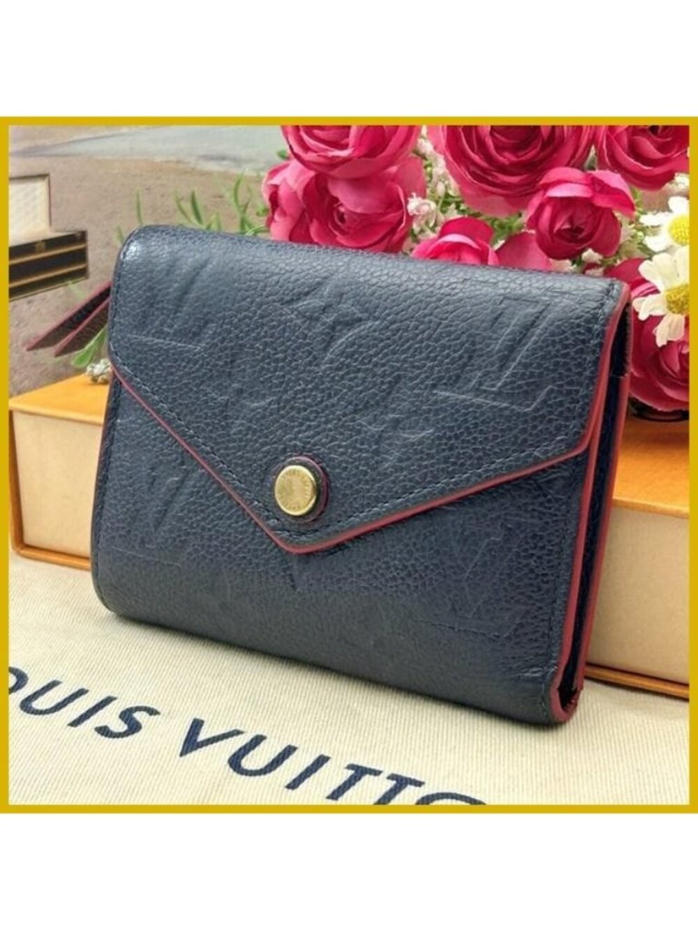 Louis Vuitton Empreinte Portefeuille Victorine Marine Wallet
